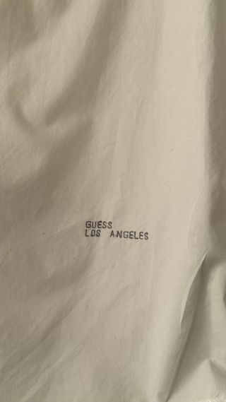 Camicia Guess Uomo Slim Fit Bianca Taglia S