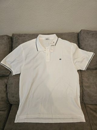 Polo Pedro del Hierro Blanco Talla XXL