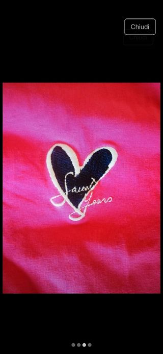 Maglietta Sweet Years rosa con cuore