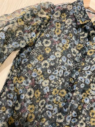 Camisa tul estampado flores