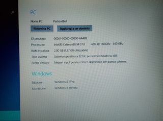 Packard Bell EasyNote Funzionante + Borsa