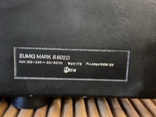 Proyector Cine Eumig Mark S 802 D.ESTUCHE ORIGINAL
