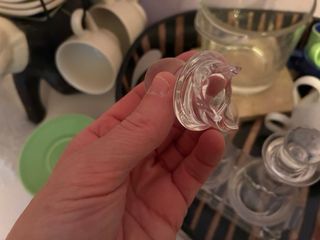 Aceitera y vinagreta de cristal