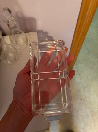 Aceitera y vinagreta de cristal