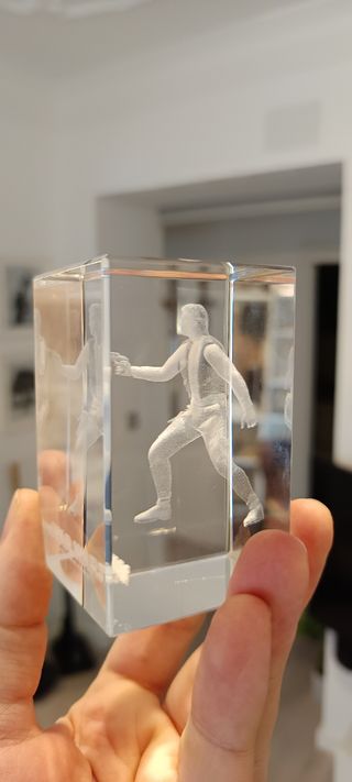 Cubo Cristal Star Wars Han Solo Grabado