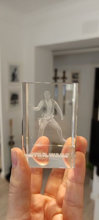 Cubo Cristal Star Wars Han Solo Grabado