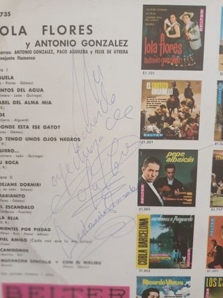 Vinilo Lola Flores y Antonio González