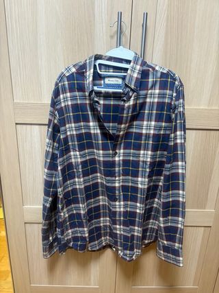 camisa CUADROS hombre Massimo Dutti XL