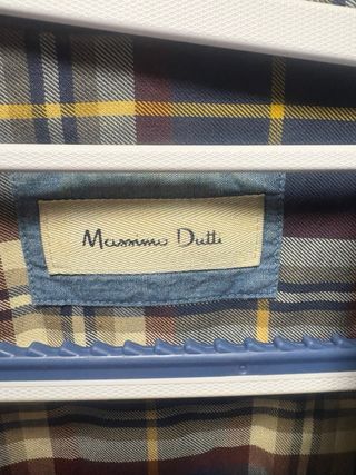 camisa CUADROS hombre Massimo Dutti XL