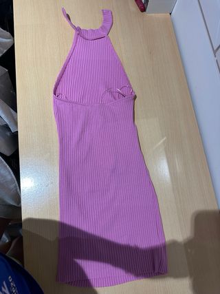 Precioso vestido rosa corto para adolescente nuevo