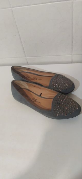 Bailarinas grises y multicolor