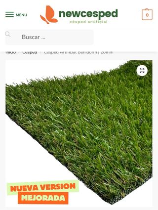 Césped artificial  40x2M