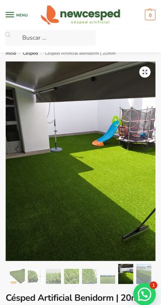 Césped artificial  40x2M