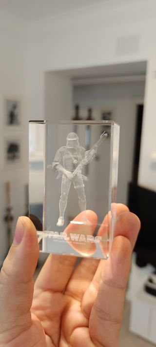 Cubo Cristal Star Wars Clonetrooper grabado laser