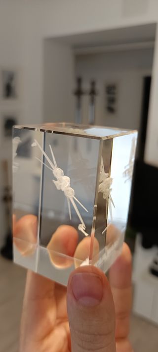 Cubo Cristal Star Wars Gunship grabado laser