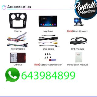  Radio Pantalla CARPLAY GPS para Dacia Sandero