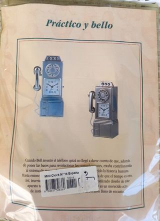 Reloj Teléfono Miniatura Colección Le Temps