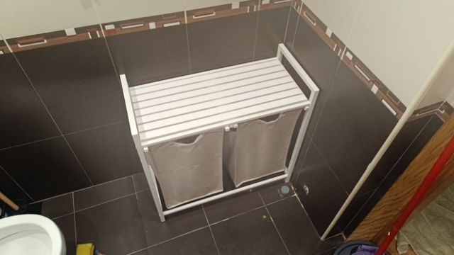 Cesto Ropa Sucia Doble Compartimento