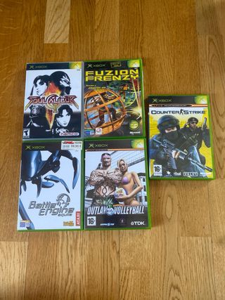 Xbox Juegos: Soul Calibur, Fuzion Frenzy, CS