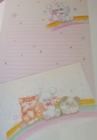 Cartas perfumadas vintage años 80