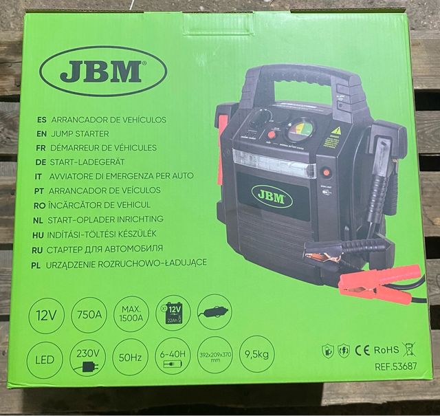 ARRANCADOR DE VEHÍCULOS 12V NUEVO