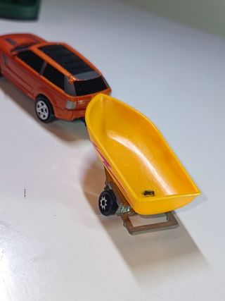 RANGE ROVER STORMER + REMOLQUE CON LANCHA 1/64 