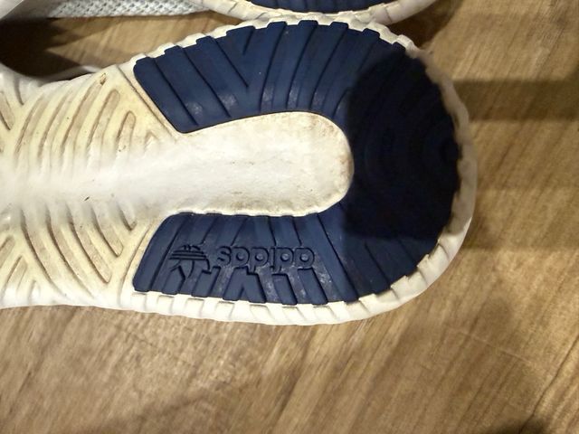 Scarpe Adidas uomo bianche e blu