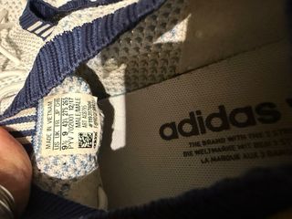 Scarpe Adidas uomo bianche e blu