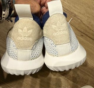Scarpe Adidas uomo bianche e blu