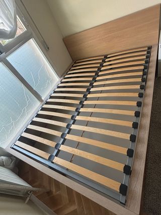 Cama abatible madera y metal