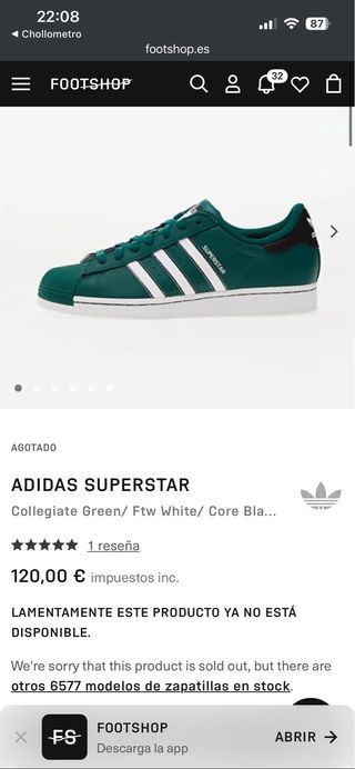 Adidas Superstar Verde/Blanco