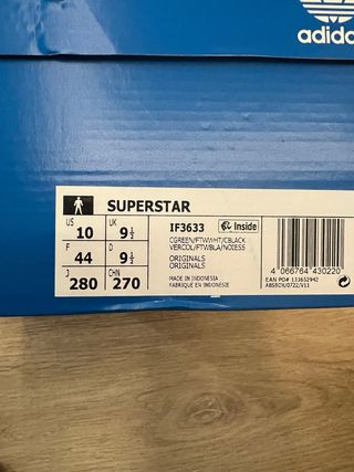 Adidas Superstar Verde/Blanco