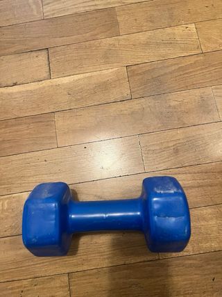 Mancuerna 6 kg azul