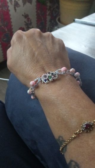 Pulsera de bolillos con elefante