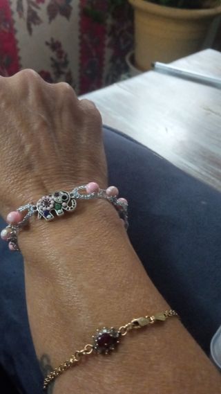 Pulsera de bolillos con elefante