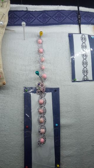 Pulsera de bolillos con elefante