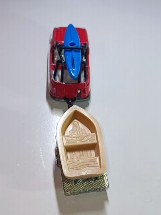 RENAULT 4 JP4 CON KAYAK Y REMOLQUE CON BARCA 1/64 