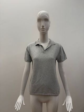 Polo gris de manga corta
