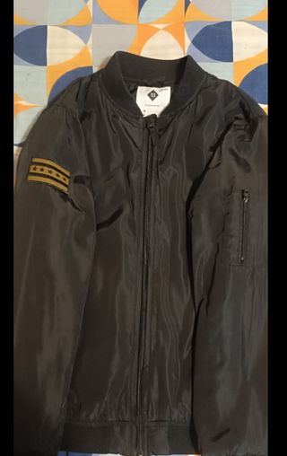 Chaqueta bomber negra TEN