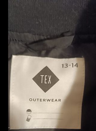 Chaqueta bomber negra TEN