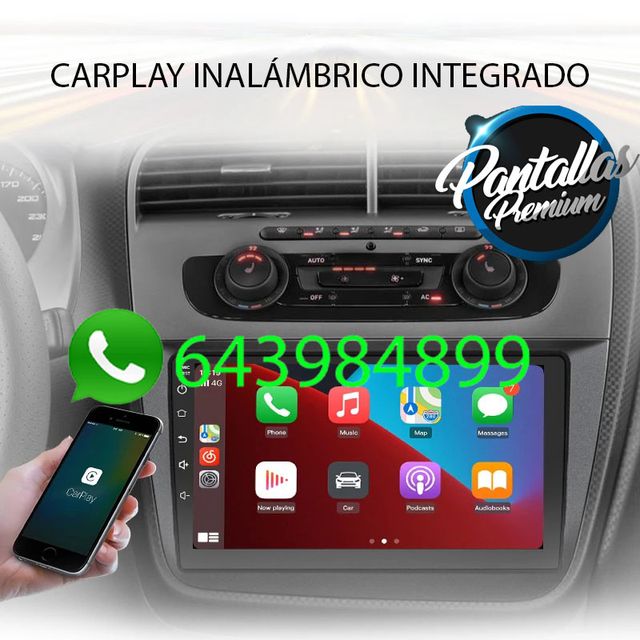 Radio Pantalla CARPLAY GPS USB para Seat Altea