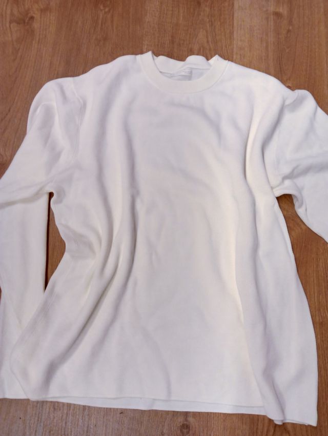 Sudadera Zara Hombre Talla L Blanca
