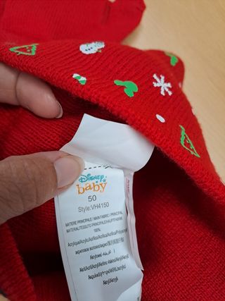 Cappellino e guanti Disney Baby Natale