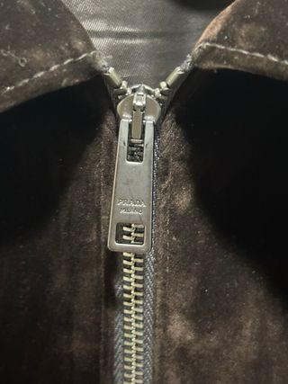 Chaqueta Prada Terciopelo Marrón Blouson Original