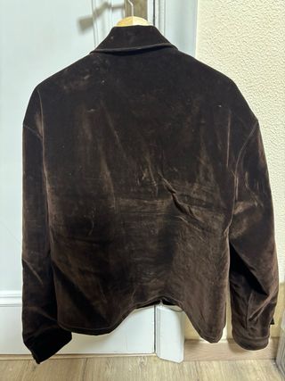 Chaqueta Prada Terciopelo Marrón Blouson Original