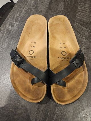 Sandali Sommers donna pelle neri marroni