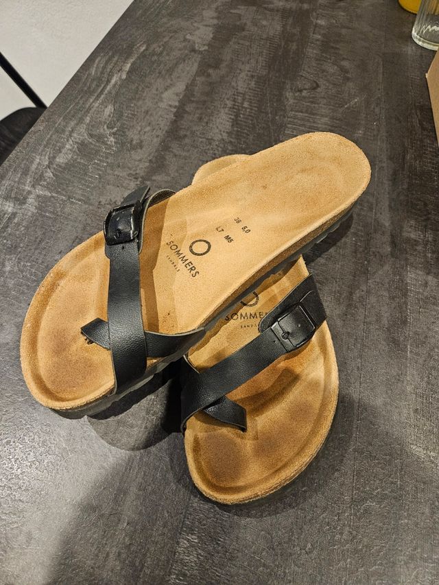 Sandali Sommers donna pelle neri marroni