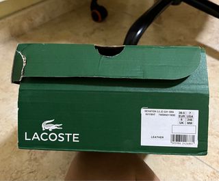 Zapatillas Lacoste Azul Marino y Blanco