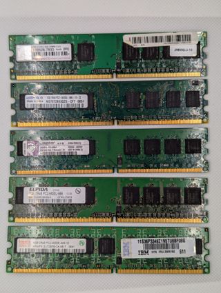 RAM DDR2 Desktop 512MB / 1GB / 2GB - Moduli usati