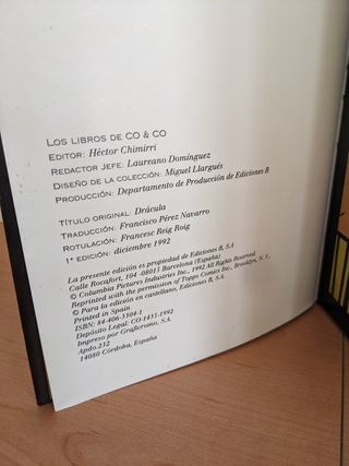 DRACULA COMIC ADAPTACIÓN PELICULA (ESPAÑOL)